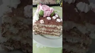 Торт на 2й день в разрезе🤗🙏☕☕👍