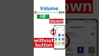 Volume control without button android | mobile ka sound kaise badhaye | volume up + | volume down -
