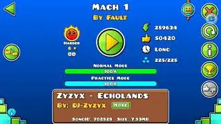 Geometry Dash:Mach 1 by Fault (#Égua. (Assista o Vídeo todo para Intender a #).)