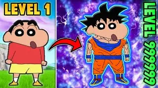 Shinchan became goku 😱🔥 | shinchan and his friends playing anime tycoon in roblox 😂 | funny game