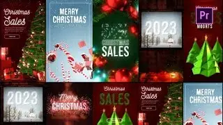 Christmas Posts and Stories Premiere Pro Template Download