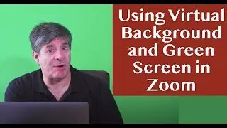 Virtual Background or Green Screen for your Zoom Meetings?