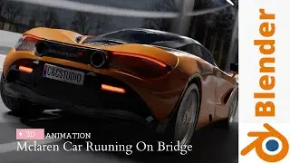 Running Car Realastic Blender 3d Animation | Blender Animation
