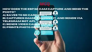 MCQ on ESP32 CAM based Motion Sensor Camera for gate Telegram App