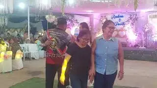 GROOM AND BRIDE DANCE..