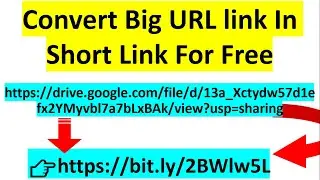 Convert big url link into short link | short link generator