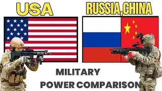 USA vs Russia and China military power 2024 | Russia vs USA & China military power 2024