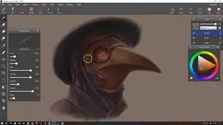 Leonardo Painting App - Plague Doctor Speedpaint