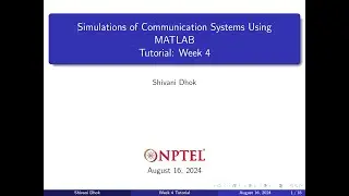 Week 4 || Random variable generation || NPTEL || Simulation of Communication Systems Using MATLAB