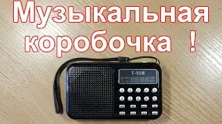 Портативное  fm радио T 508 с AliExpress.