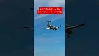 Challenger 300 Private Jet Lands in Toronto