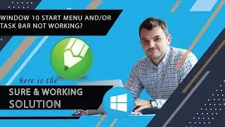 SURE SOLUTION: Window 10/8.1/7 start menu and task manager not working after Installing Corel Draw