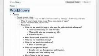 Basics of using WorkFlowy