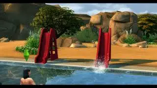 Functional pool slides. Sims 4.