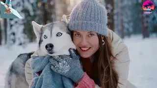 Cute Dog In The World//Beautiful And Funny Dog// Dogs Playing With Snow Place 🌨️