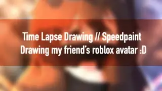 Speedpaint of my friend’s roblox avatar || Procreate