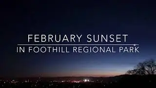 February Sunset in Foothill Park