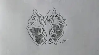 Storm Pegasus drawing | Pegasus beyblade drawing | how to draw beyblade | Pegasus face bolt
