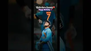 Happy Birthday💙 #mahi #msdhoni #msd #thala #thalaforareason #dhoni
