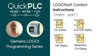 LOGO! Timers 1 | On-Delay | Off-Delay | On/Off-Delay | Retentive | Siemens PLC programming