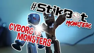 Stikbot Battle: Cyborg 🤖 VS Monsters 🐺