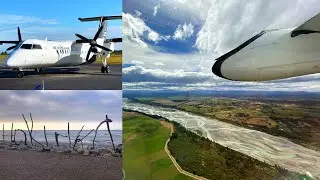 Christchurch - Hokitika on Air New Zealand De Havilland Canada Dash 8-300 (ZK-NEC)