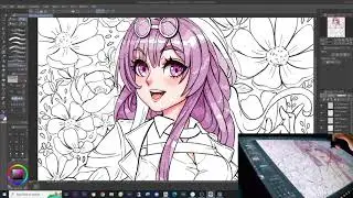 Drawing Kafka Honkai star rail | CLIP STUDIO speedpaint