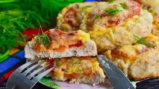 Гнёзда с помидорами и сыром