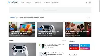 LiteSpot - Responsive News & Magazine Blogger Template