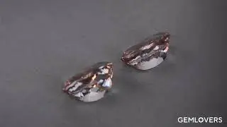 Morganite pair oval 13.72 ct