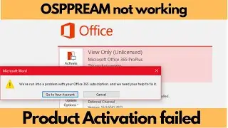 Fix OSPPREARM Run As Administrator Not Working | Product Activation Failed