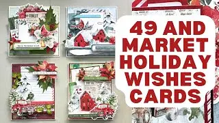 3D Christmas Cards Project Share || 49 and Market Holiday Wishes Collection