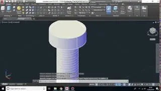 AutoCAD Tutorial Bolt and Thread