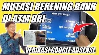 CARA CEK MUTASI REKENING BANK DARI GOOGLE ADSENSE || MESIN ATM BRI...