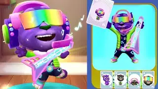 Galactic Pop Star Tom Costume Unlocked in My Talking Tom 2 Christmas update Gameplay Android ios 