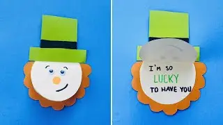 Leprechaun St. Patrick's Day Card | Easy St. Patrick's Day Crafts for Kids