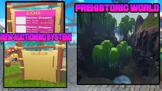 PREHISTORIC WORLD?!? +  NEW AUCTIONING SYSTEM |Roblox Dragon Adventures|
