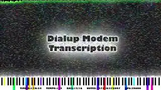 Dialup Modem Transcription | 8 Bit Black Midi | 374K Notes |