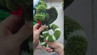 Вязаная крючком игрушка Змейка. Амигуруми Мастер-Класс.