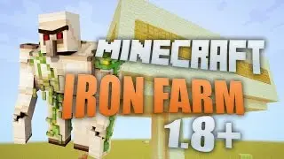 Minecraft 1.9 Survival Iron Farm EASY TUTORIAL