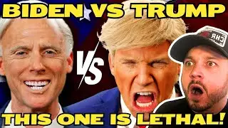 BIDEN WENT CRAZY! Donald Trump vs Joe Biden. Epic Rap Battles Of History REACTION