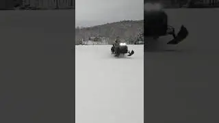 Skidoo Expedition 900 Turbo R WHEELIES! #snowmobile #wheelie #icefishing