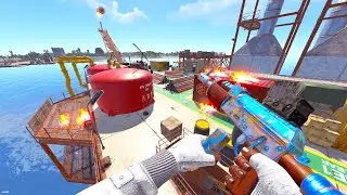 Solo Speedrunning a Raid Defence on 800 Pop - Rust