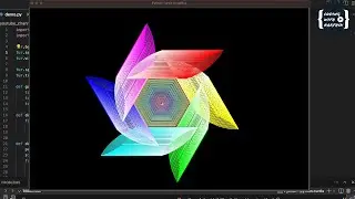 Python Turtle Amzaing rotational graphics - Python Turtle graphics   37 | Latest graphics 2024