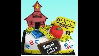 Stand-up Chocolate Plaques Back-to-School Novelty Cake Decorating How-To Video Tutorial Part 1