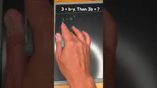 3 = b^y. Then 3b = ?