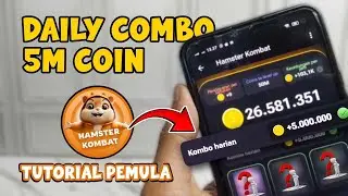 Cara Mendapatkan 5Juta Koin Combo Harian Hamster Kombat | Daily Combo Card Today 12-13 June 2024