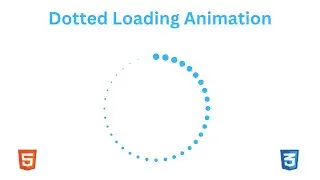 Dot Loader Animation HTML CSS | Dotted Loading Animation