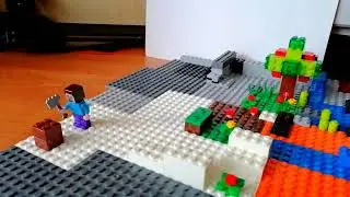 Мини выживание - лего майнкрафт анимация, stop motion