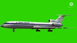 Футаж ту 154 авиакомпании байкал (старая раскраска авиакомпании)
